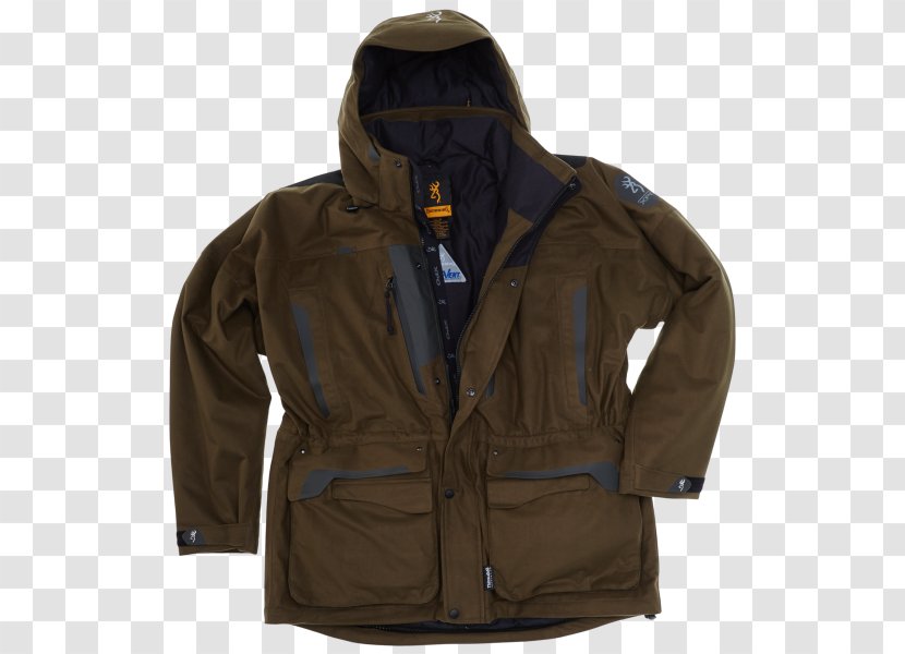Jacket Parka Clothing Pocket Hood - Safety Orange Transparent PNG