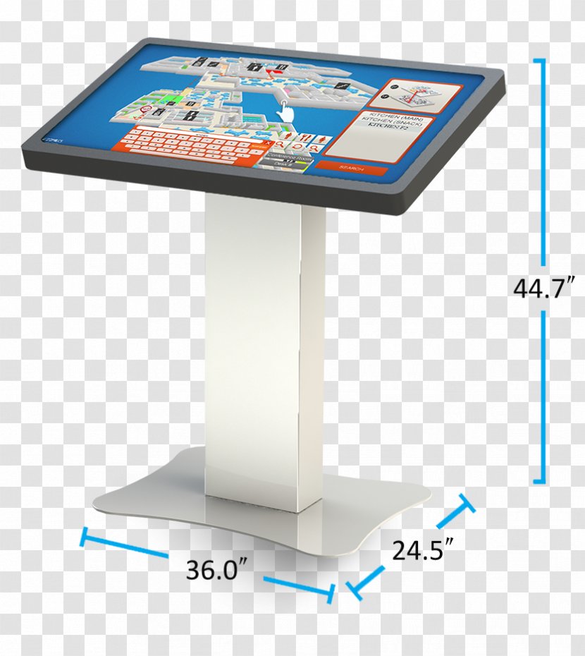 Interactive Kiosks Digital Signs Floor Information - Kiosk - Vending Machines Transparent PNG
