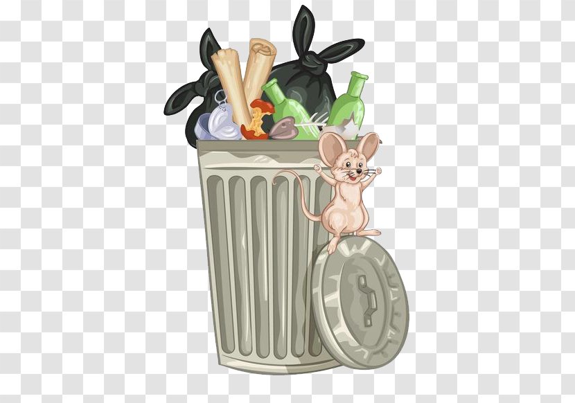 Stock Photography Royalty-free Waste Container Clip Art - Drawing - Garbage Rat In The Can Transparent PNG