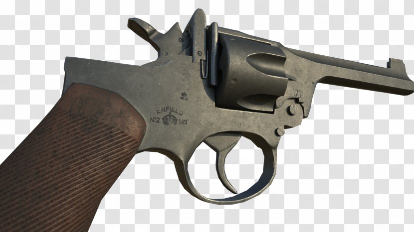 Revolver Firearm Trigger Gun Weapon - Vertex - Webley Pistol Transparent PNG