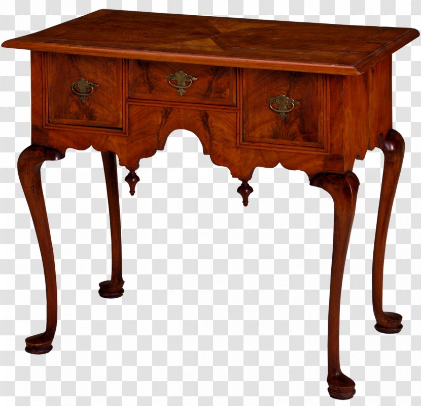Table William And Mary Style Colonial Furniture Antique - Desk Transparent PNG