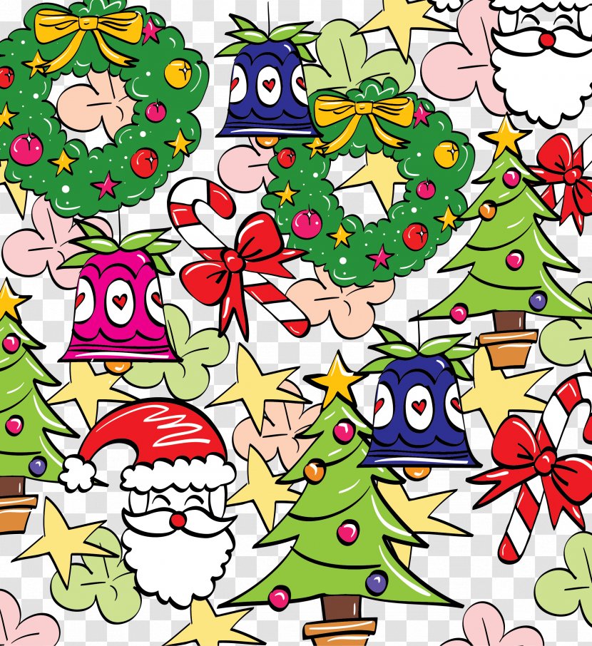 Christmas Pattern - Pillow - Japanese Textile Transparent PNG