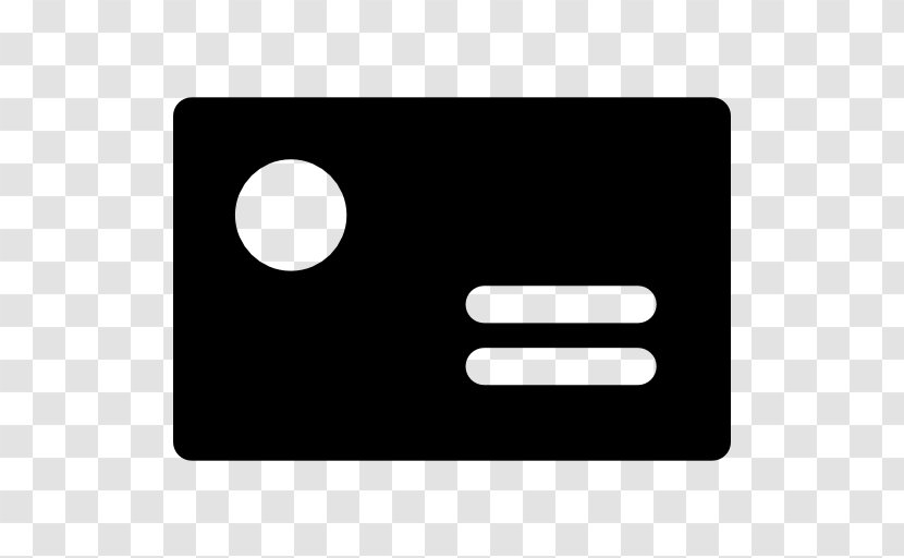 Line Font - Black - Businesss Card Icon Transparent PNG