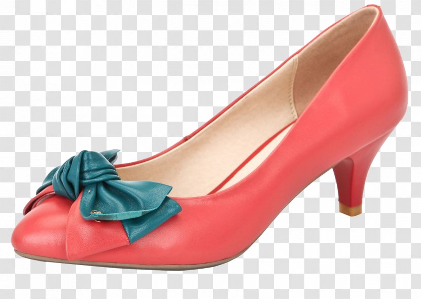 High-heeled Footwear Dress Shoe Pink - Bow High Heel Shoes Transparent PNG