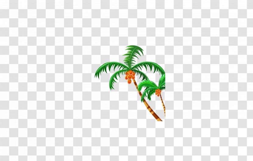 Nata De Coco Coconut - Logo - Summer, Palm Tree, Beach Transparent PNG