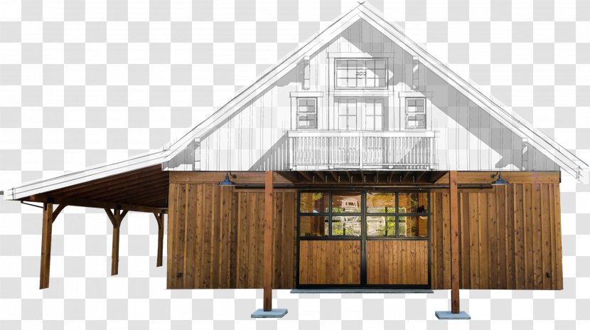 Barn House Plan Pole Building Framing Apartment - Hut Transparent PNG