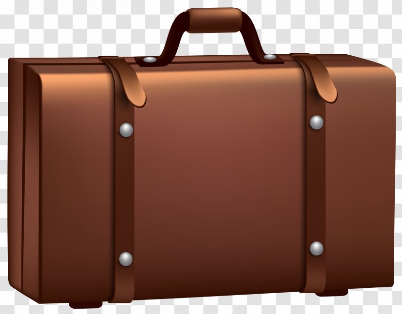 Suitcase Baggage Clip Art - Business Bag - Brown Image Transparent PNG