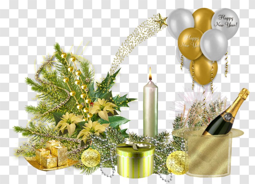Christmas Ornament Floral Design - Evergreen - PhotoFiltre Transparent PNG