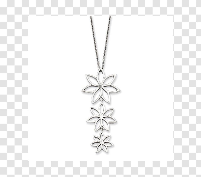 Charms & Pendants Necklace Body Jewellery Steel - Flower Transparent PNG