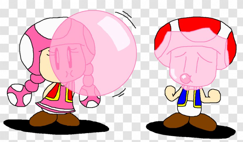 Chewing Gum Bubble Captain Toad: Treasure Tracker Toadette - Silhouette Transparent PNG