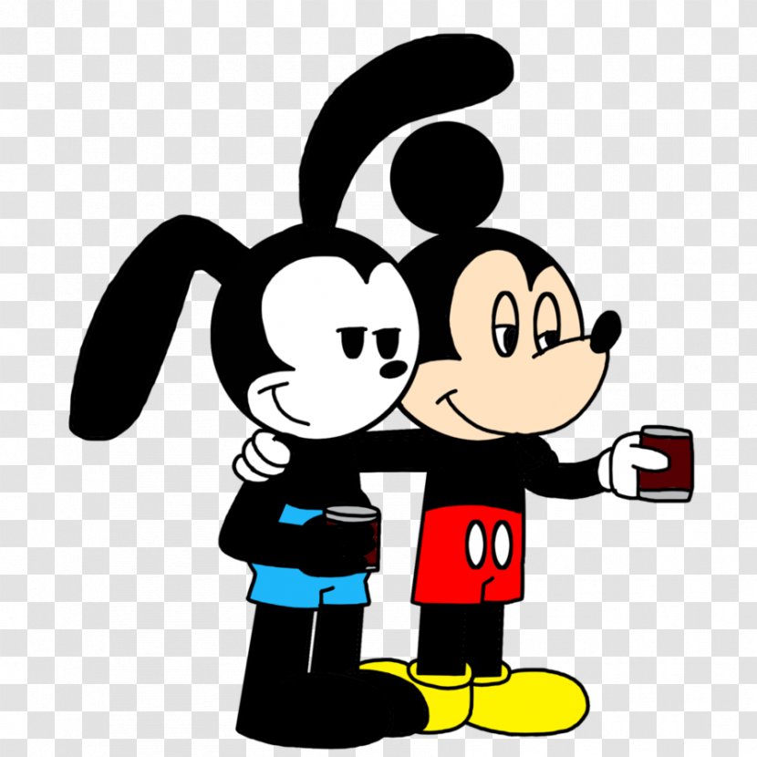 Oswald The Lucky Rabbit Mickey Mouse Walt Disney Company Animated Cartoon - Artwork Transparent PNG