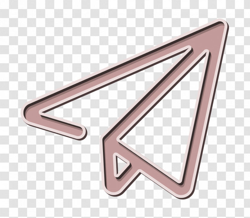 Creative Outlines Icon Paper Plane Icon Transparent PNG