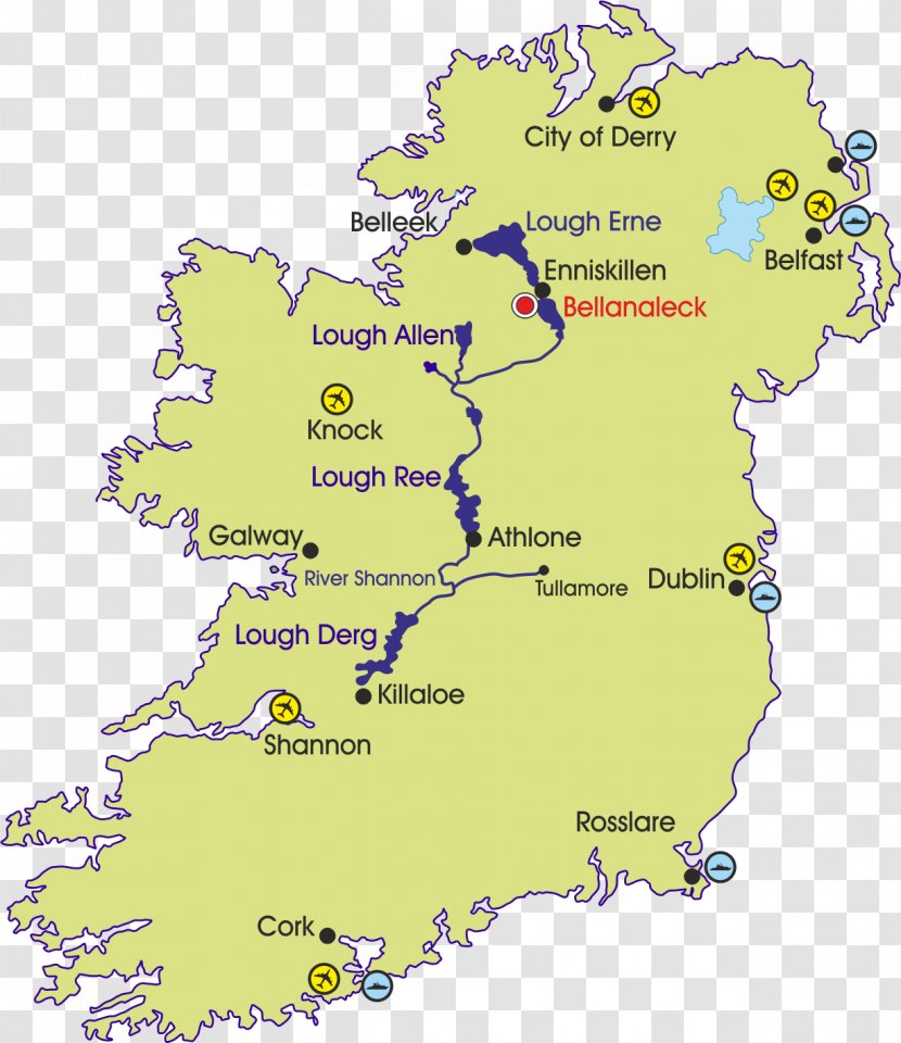 River Shannon Shannon, County Clare Banagher Airport Map Transparent PNG