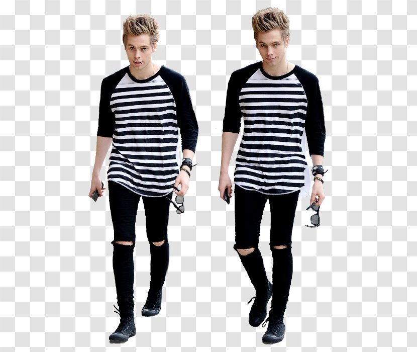 5 Seconds Of Summer We Heart It Leggings T-shirt - Fashion - Standing Transparent PNG