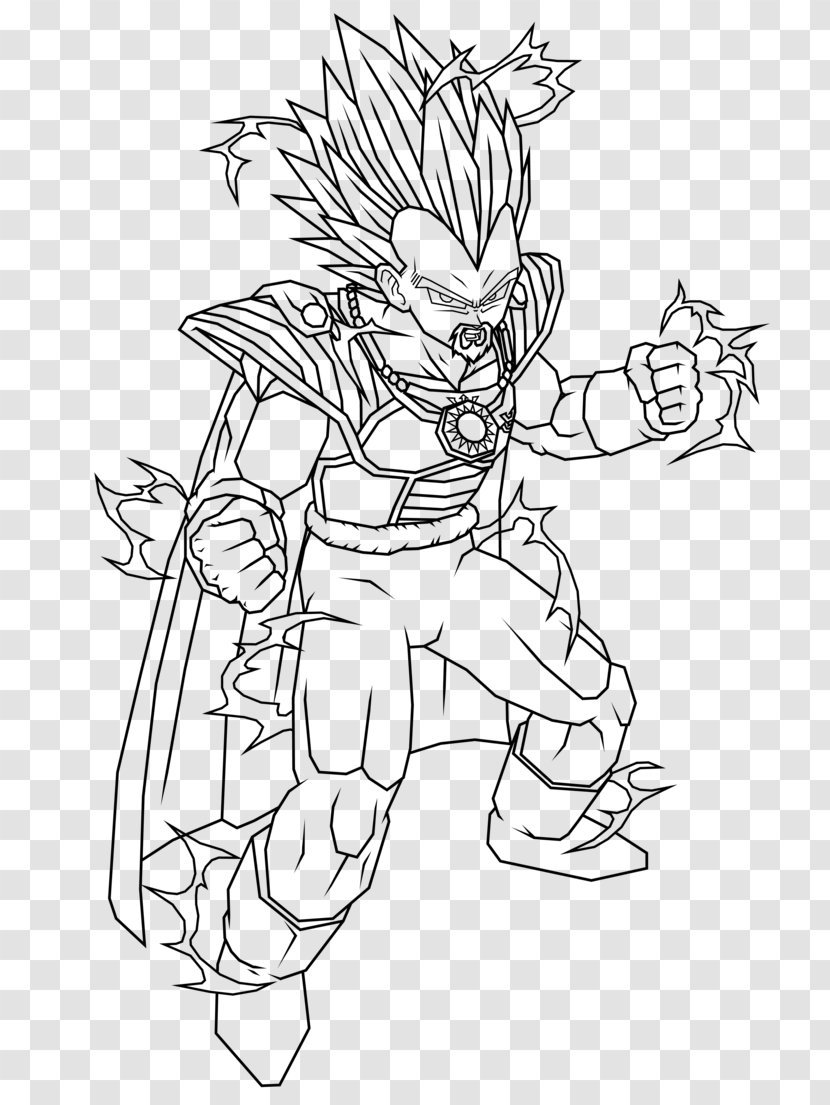 Goku Gohan Line Art Vegeta Dragon Ball - Coloring Book Transparent PNG