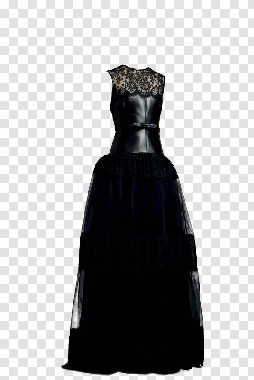 Little Black Dress Party Gown Satin Transparent PNG