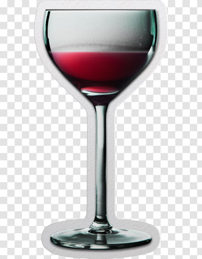 Red Wine Glass Paper - Champagne Stemware - Hand-painted Glasses Transparent PNG