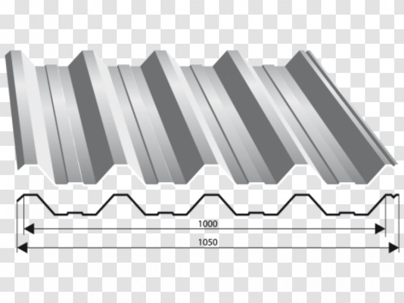 Corrugated Galvanised Iron Roof Sheet Metal Blachodachówka Trapezblech - Baukonstruktion - Wrinkle Transparent PNG