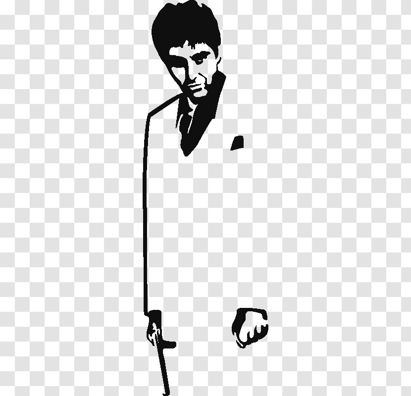 Tony Montana Scarface: The World Is Yours Crime Film Phonograph Record - Monochrome Photography - Area Transparent PNG