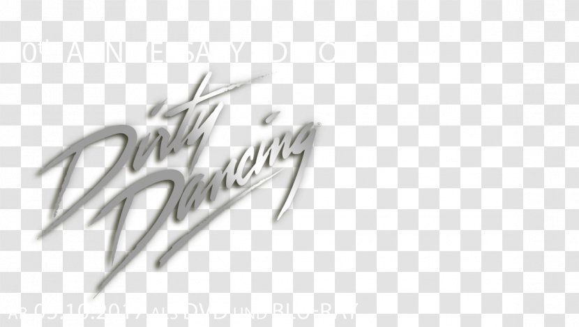 Logo Brand Calligraphy White Font - Dirty Dancing - DirtY Transparent PNG