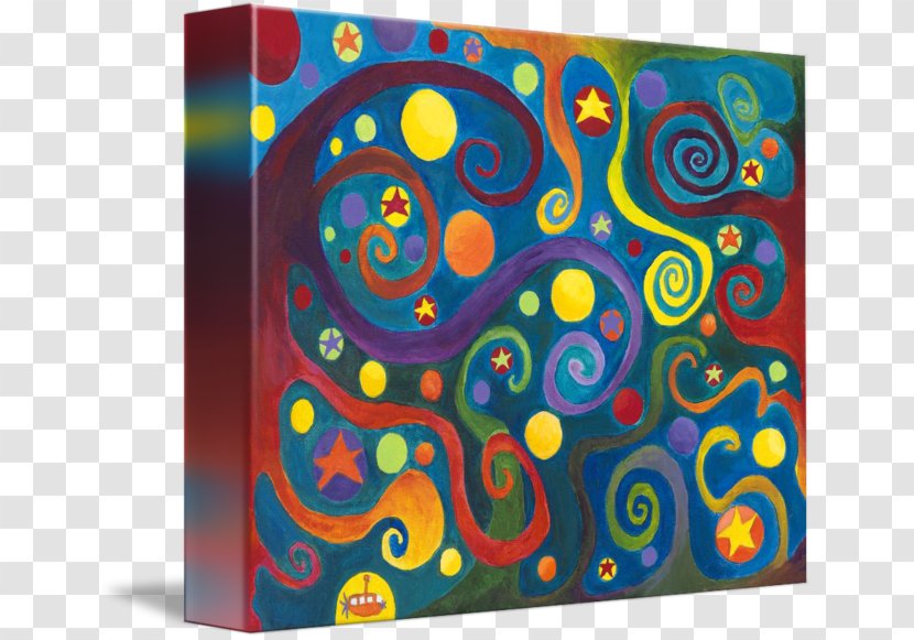 Modern Art Acrylic Paint Visual Arts Resin - Cosmic Design Transparent PNG