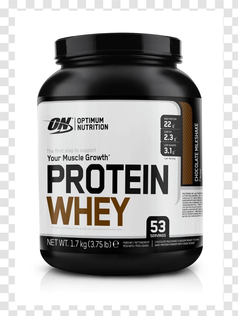 Whey Protein Milkshake Optimum Nutrition Chocolate 1.7 Kg Transparent PNG