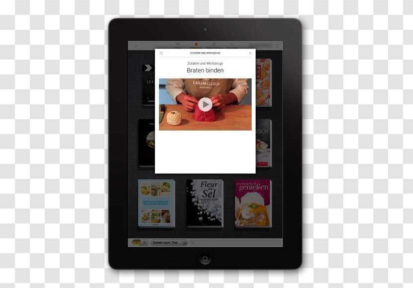 Multimedia HTML5 Video Cookbook Web Browser IPad - Tablet Smart Screen Transparent PNG