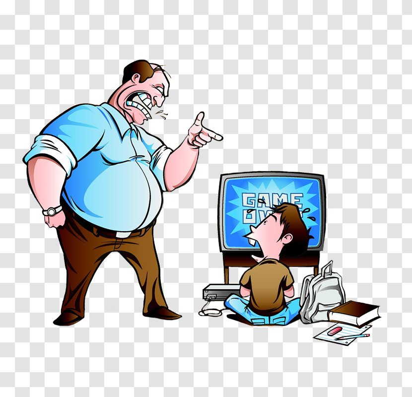 Tencent Education Doctorate Child Student - Fiction - Father And Son Transparent PNG