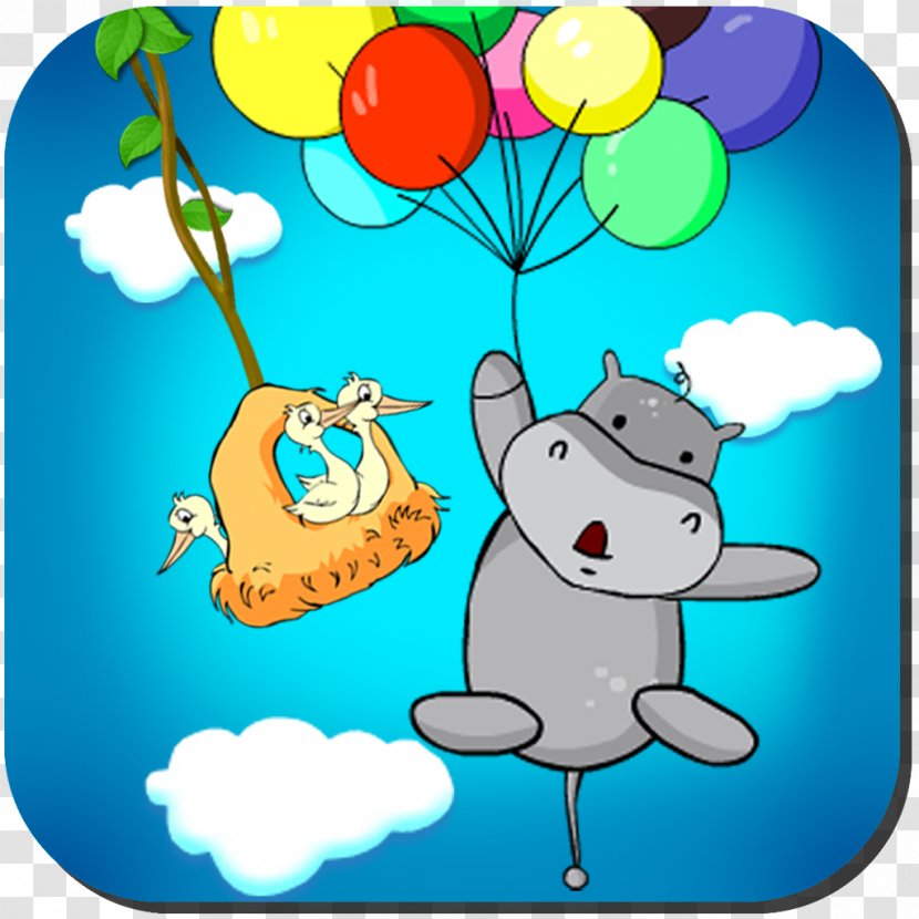 Balloon Animal Microsoft Azure Clip Art - Hippo Transparent PNG