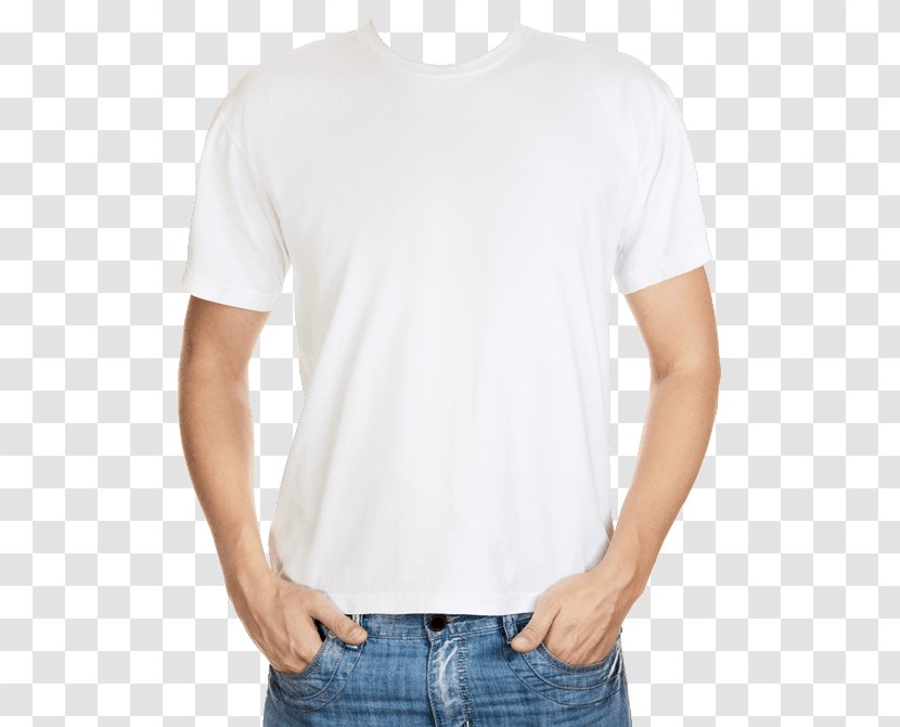T-shirt Sleeve Clothing Top - Crew Neck - White Tshirt Transparent PNG