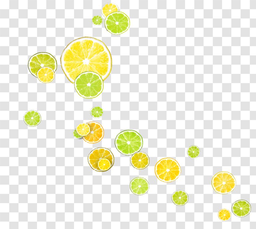 Lemon Poster Lime - Yellow - Many Slices Transparent PNG