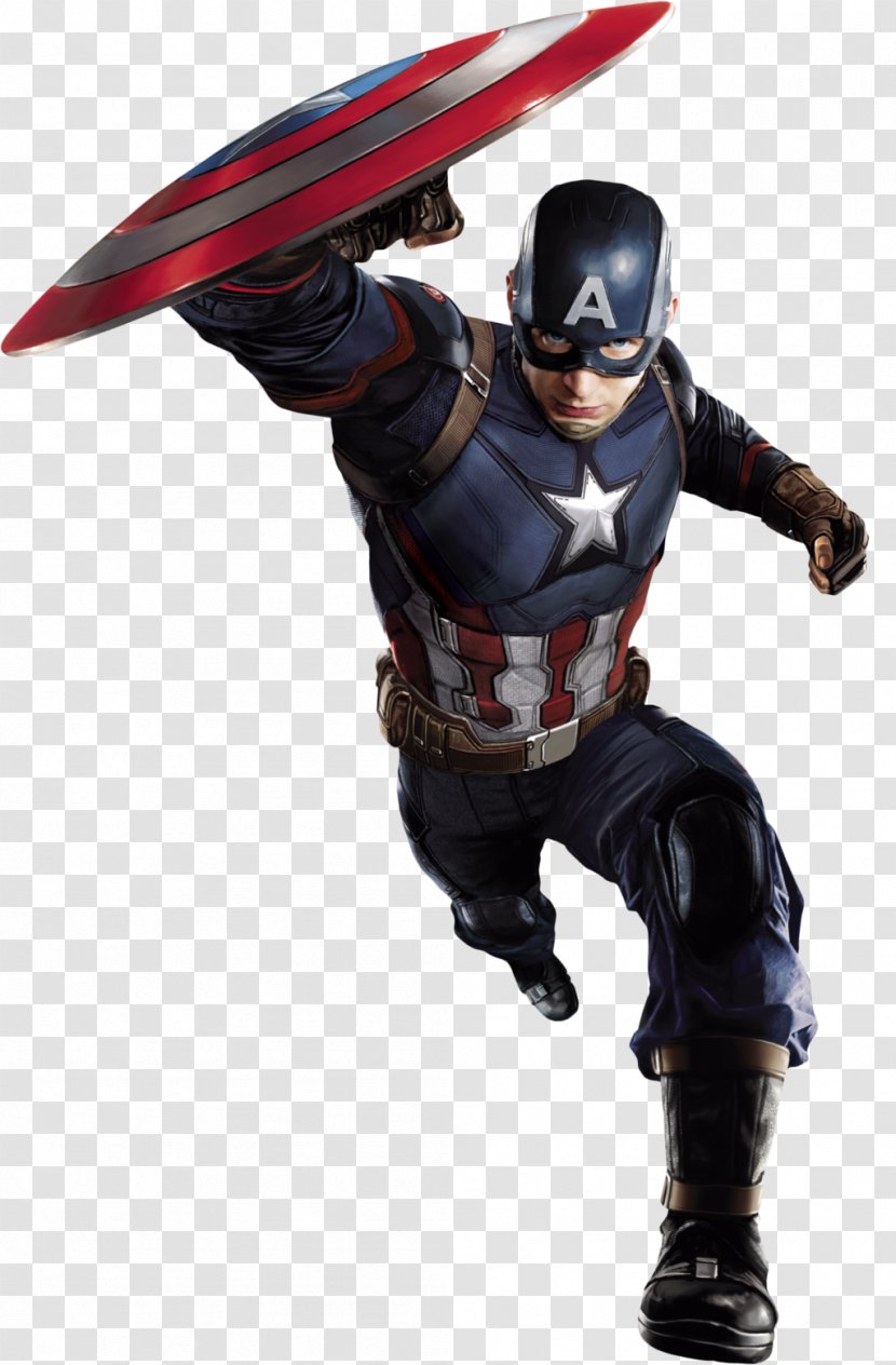 Captain America United States Iron Man Marvel Cinematic Universe - Figurine - Chris Evans Transparent PNG