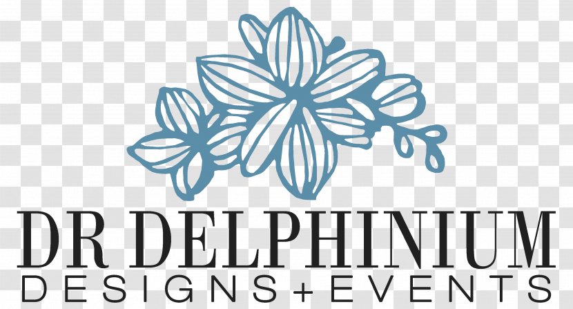 Dr. Delphinium Designs & Events Floral Design Flower Dr - White - Kids Care Logo Transparent PNG