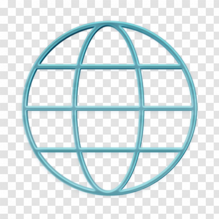 Business Icon Earth Globe - Aqua Turquoise Transparent PNG