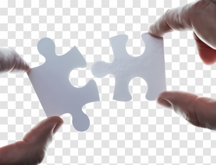 Jigsaw Puzzle Hand Finger Thumb Gesture - Collaboration Transparent PNG