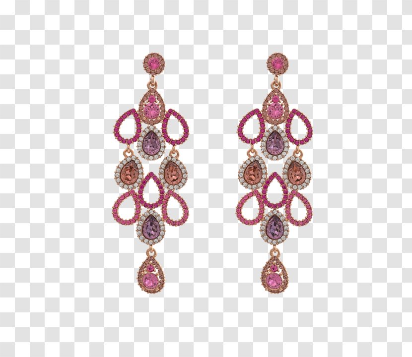 Earring Jewellery Ruby Goldsmith - Gold Transparent PNG