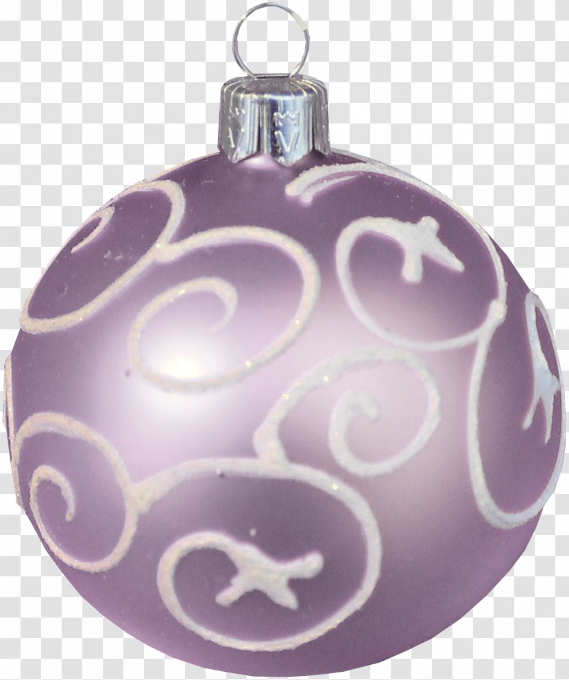 Purple Lilac Christmas Ornament - Pattern Pendant Transparent PNG