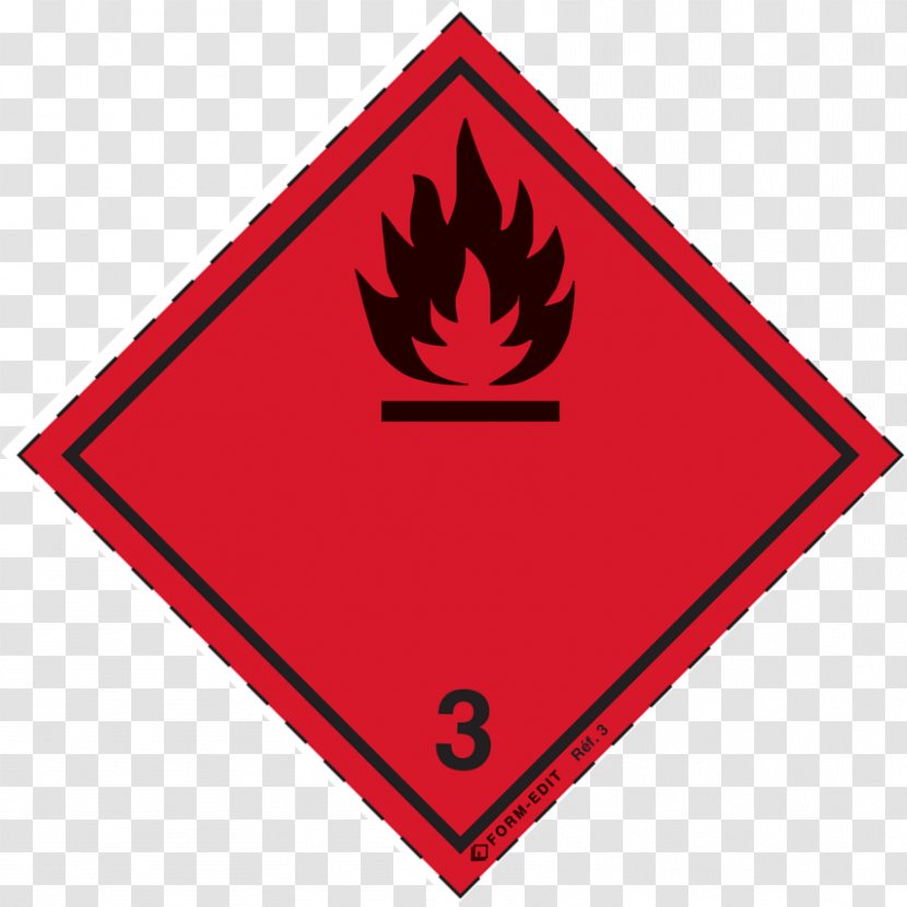 Dangerous Goods ADR HAZMAT Class 2 Gases Substance Theory Label - Flammable Liquid Transparent PNG