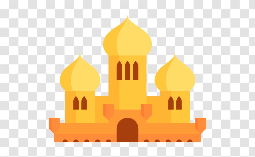 Castle Clip Art - Yellow - Fairy Tale Transparent PNG