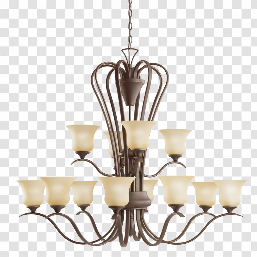 Chandelier Kichler Lighting Light Fixture - Bronze Transparent PNG