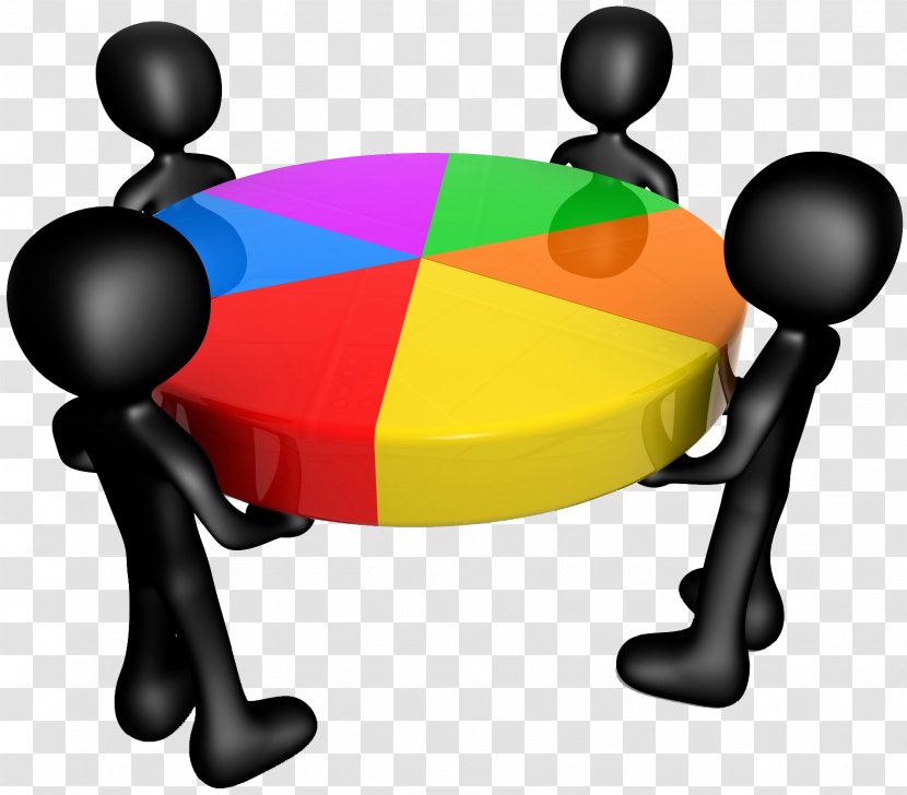 Share Stock Market Business Company - Technology - Little Black People Together To Lift The Color Lucky Turntable Transparent PNG