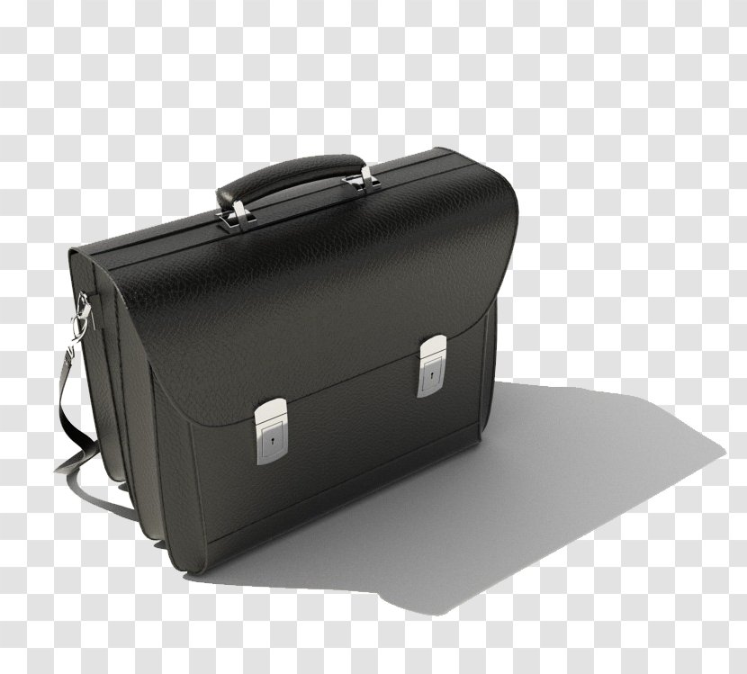 Briefcase 3D Computer Graphics Autodesk 3ds Max Modeling Bag - 3d - Black Wallet Transparent PNG