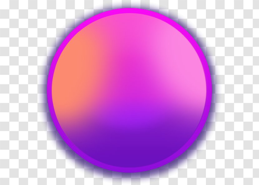Purple Color Gradient Button - Circle Transparent PNG
