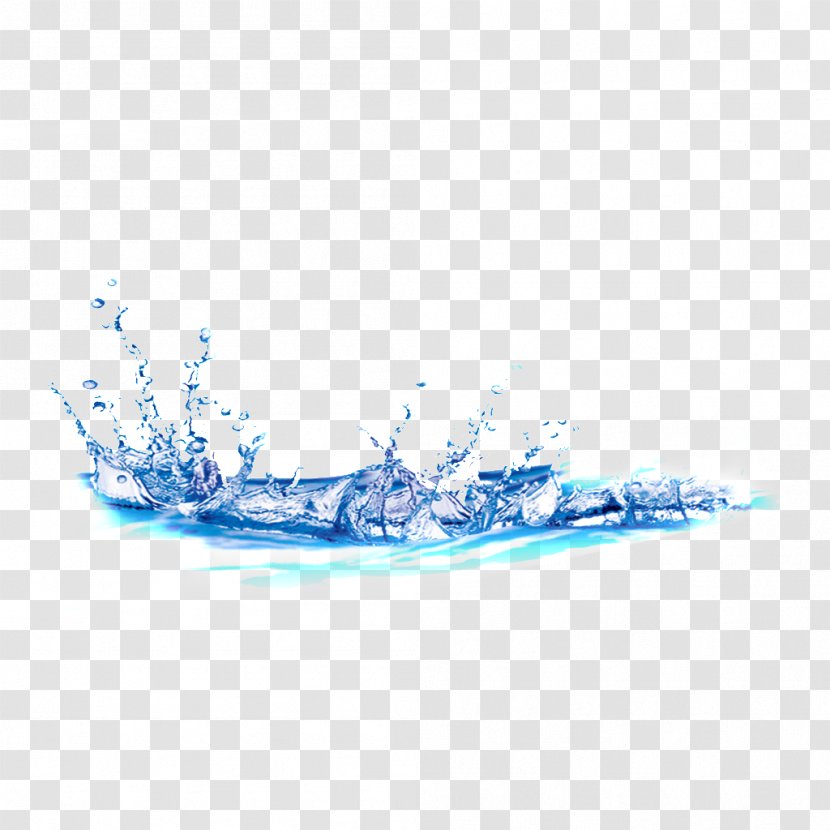 Blue Water Drop - Cartoon - Droplets Transparent PNG