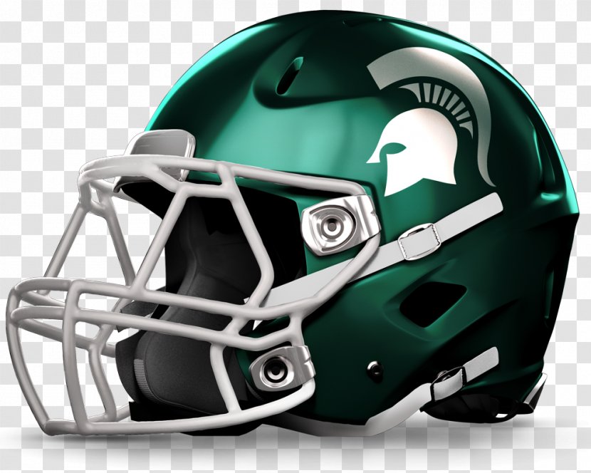 Michigan State Spartans Football University Penn Nittany Lions Ohio Buckeyes Wolverines - Bicycle Helmet - American Transparent PNG