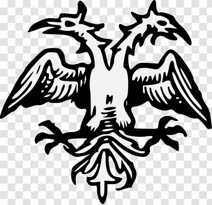 Double-headed Eagle Symbol Byzantine Empire Clip Art - Bird - Heraldic Transparent PNG