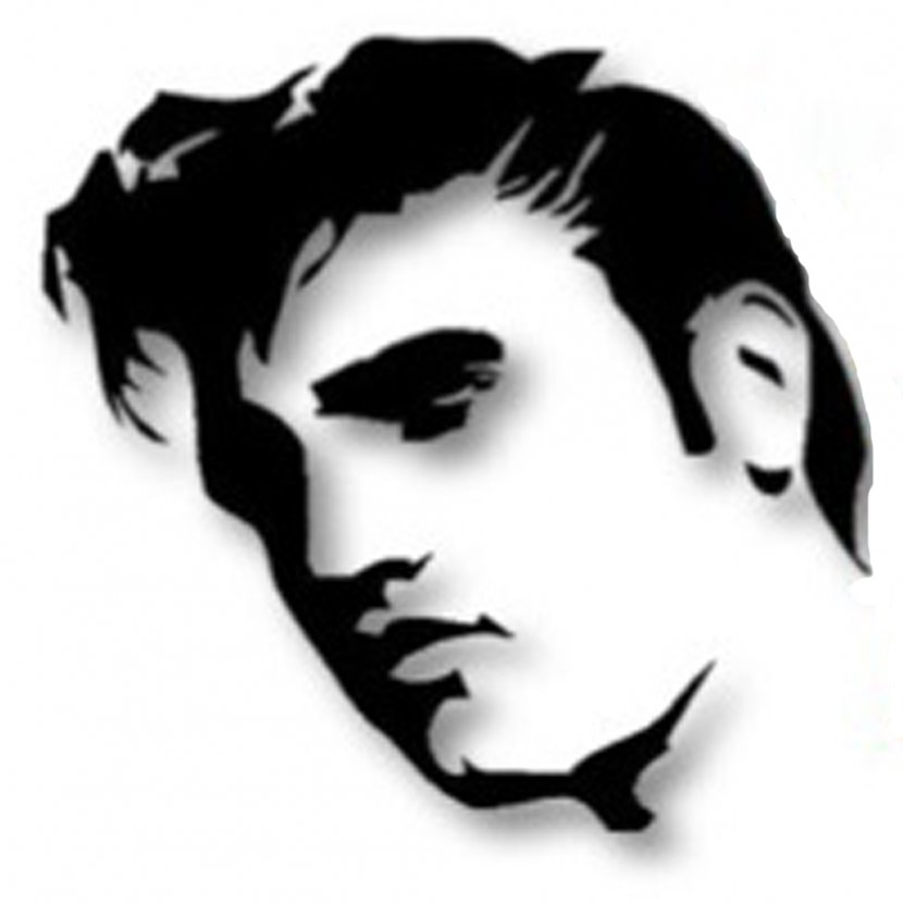 Elvis Presley Silhouette Wall Decal Stencil Mural - Painting - Charlie Chaplin Transparent PNG