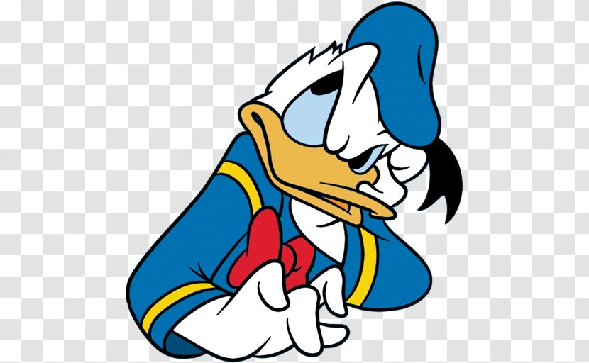 Donald Duck Sticker Telegram Text Transparent PNG