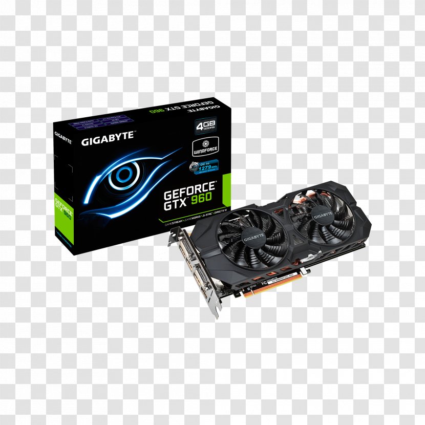 Graphics Cards & Video Adapters EVGA GeForce GTX 960 SuperSC ACX 2.0+ Card - Computer System Cooling Parts - 2 GBGDDR5 SDRAM Gigabyte Technology PCI ExpressNvidia Transparent PNG