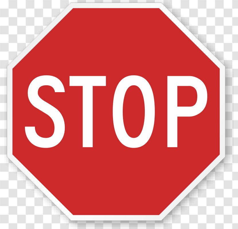 Stop Sign Traffic All-way Regulatory - Road Control - Area Transparent PNG